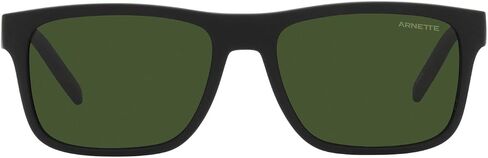 ARNETTE Man Sunglasses Matte Black Frame, Dark Green Lenses, 55MM in Kuwait
