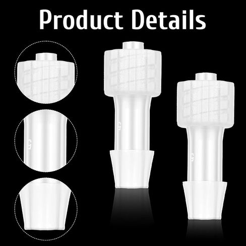 10 قطعة قفل Luer ذكر 1/4 "PP Luer قفل موصل خرطوم بارب تركيب عدة لأدوات تحليلية مختبرية معدات حوض السمك in Kuwait