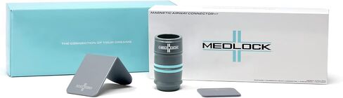اقتران خرطوم CPAP مغناطيسي سهل الكسر - فصل أمان Medlock لآلات توقف التنفس أثناء النوم، أنابيب Slimline متوافقة مع أكثر من 40 جهازًا، صنع في الولايات المتحدة الأمريكية in Kuwait