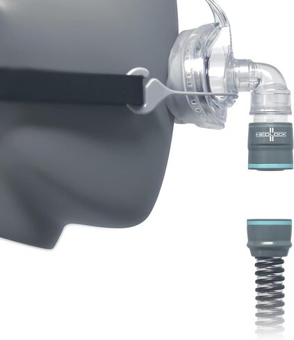 اقتران خرطوم CPAP مغناطيسي سهل الكسر - فصل أمان Medlock لآلات توقف التنفس أثناء النوم، أنابيب Slimline متوافقة مع أكثر من 40 جهازًا، صنع في الولايات المتحدة الأمريكية in Kuwait