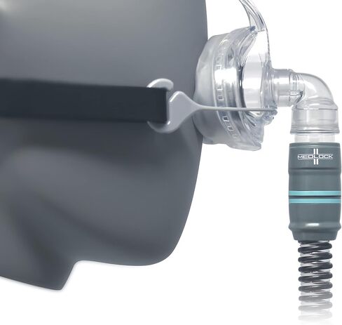 اقتران خرطوم CPAP مغناطيسي سهل الكسر - فصل أمان Medlock لآلات توقف التنفس أثناء النوم، أنابيب Slimline متوافقة مع أكثر من 40 جهازًا، صنع في الولايات المتحدة الأمريكية in Kuwait