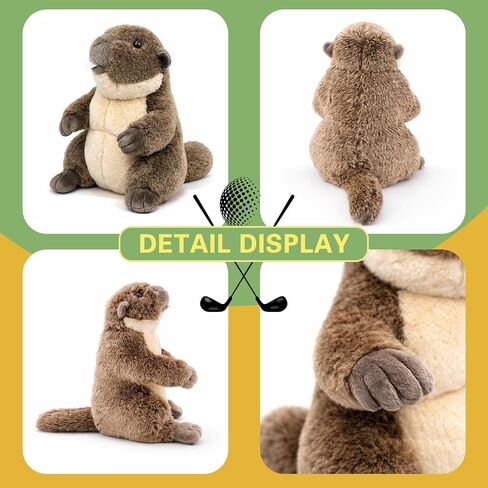 Funny Animal Golf Club Headcover, Plush Driver Headcover Fits Standard 460cc Driver, Unique Golf Gifts for Friends Men Women Golfers (Squirrel) in Kuwait