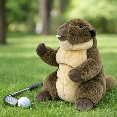 Funny Animal Golf Club Headcover, Plush Driver Headcover Fits Standard 460cc Driver, Unique Golf Gifts for Friends Men Women Golfers (Squirrel) in Kuwait