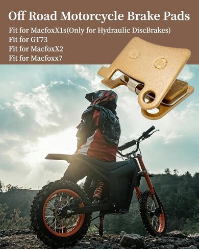 2PCS Brake Pads Fit for GT73/ Macfox X2/ Macfox X7 Electric Dirt Bike (Hydraulic Disc Brakes) Copper Metal Sintering Braking Disc Brake Pads in Kuwait