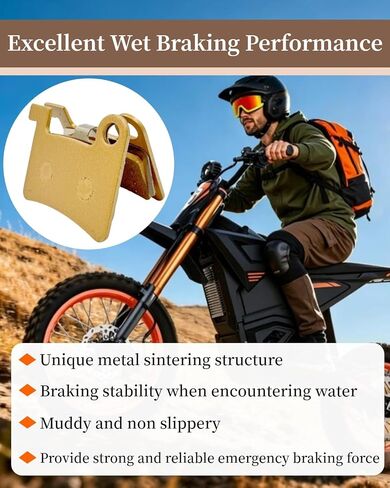 2PCS Brake Pads Fit for GT73/ Macfox X2/ Macfox X7 Electric Dirt Bike (Hydraulic Disc Brakes) Copper Metal Sintering Braking Disc Brake Pads in Kuwait