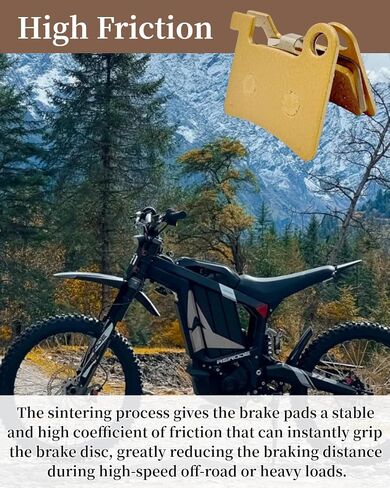 2PCS Brake Pads Fit for GT73/ Macfox X2/ Macfox X7 Electric Dirt Bike (Hydraulic Disc Brakes) Copper Metal Sintering Braking Disc Brake Pads in Kuwait