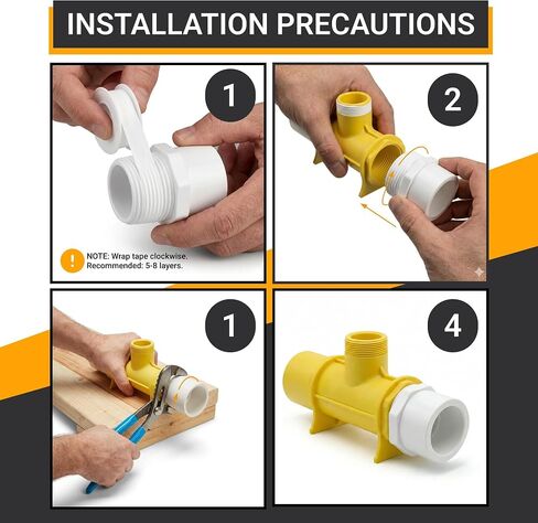 White PVC Pipe Fittings, 1 Inch NPT Male Thread PVC Pipe Fitting Adapter Connector, Sch40 PVC Pipe Coupling, Socket x NPT Male -2 pcs in Kuwait