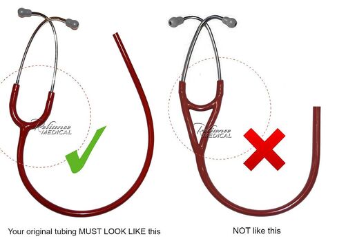(سماعة الطبيب بكلتا الأذنين) أنبوب بديل من ريلاينس ميديكال فيتس سماعة الطبيب Littmann® Classic II Infant® - TUBING (بورجوندي) in Kuwait