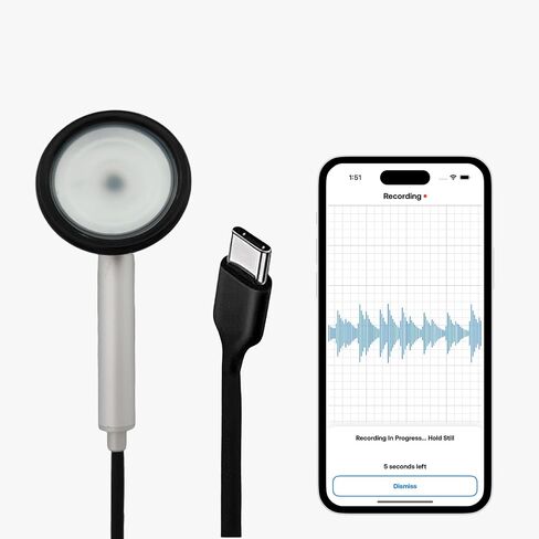 StethoAI™ 1st Gen Stethoscope Integrated with Dalia™ AI Platform — Monitor Your Key Health Indicators in One Place — Instant Analysis in 10 seconds — Effortlessly Share Your Health Readings from Anywhere with Anyone in Kuwait