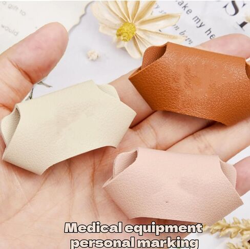 5Pcs Leather Stethoscope Name Tags | Premium Medical, Tube Tags, Healthcare Use, Personal Identification in Kuwait