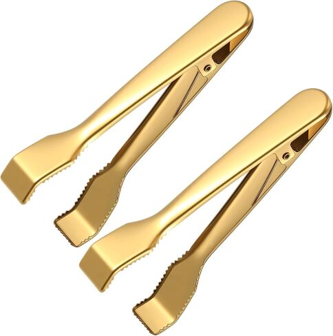 1 Pcs Ice Tongs for Ice Bucket Silver Stainless Steel Food Serving Tongs with Teeth for Bar Hotel Home Kitchen Cocktail Whiskey Tea Party Serving Utensils Housewarming Gift in Kuwait