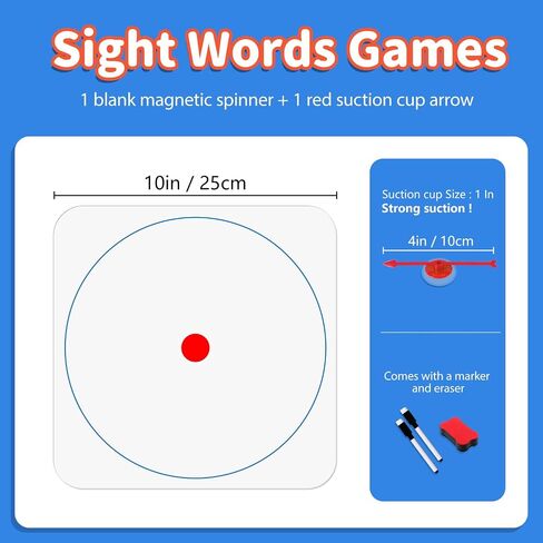 Dry Erase Magnetic Spinning Wheel with Arrow Spinner Prize Wheel DIY Party Board Games Preschool Learning Activities Teaching Tools in Kuwait