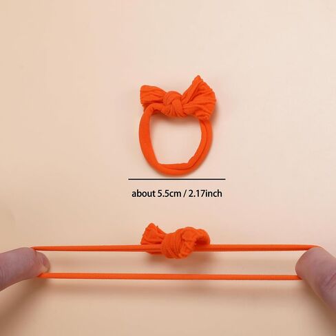 Bow Hair Ties 10pcs (Orange) for Hair Ties Collection, LCS in Kuwait