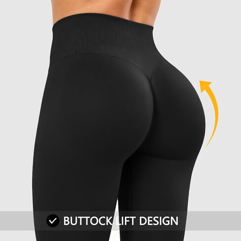 JGS996 Mini Flared Impact Leggings for Women Tummy Control Seamless Hidden Scrunch Butt Lift Workout Legging Flare Yoga Pants in Kuwait