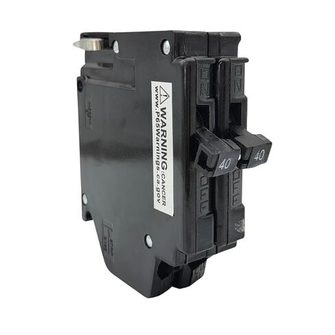 UBITBA240-NL قاطع دائرة تشالنجر 40 أمبير 2 قطب من النوع A - 120/240 فولت بديل إضافي لألواح تشالنجر، مغناطيسي حراري، 10 كيلو أمبير AIC in Kuwait