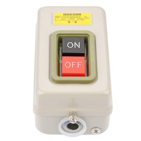Selflocking 3.7kW AC 380 V Power Start Button Snap Switch BS230BSelf Locking 3P On/Off Power Push Button Switch AC 380V 3.7kW BS230B in Kuwait