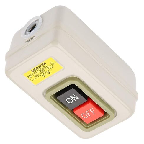 Selflocking 3.7kW AC 380 V Power Start Button Snap Switch BS230BSelf Locking 3P On/Off Power Push Button Switch AC 380V 3.7kW BS230B in Kuwait