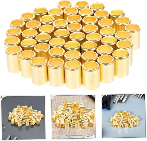 50pcs Metal Ferrule Kit Hose Fittings Compression Sleeves Tube Ferrules for Welding Hoses Air Oil Water Sprayer Tube Connectors in Kuwait