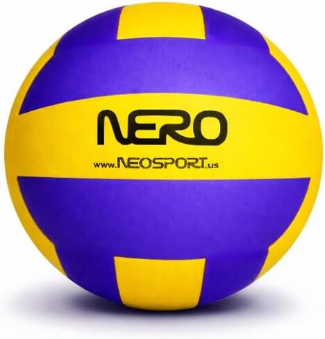 كرة الطائرة الصامتة الناعمة للأماكن المغلقة من NERO SPORT Ninja للأطفال - كرة طائرة إسفنجية صامتة للتمرين في الأماكن المغلقة | كرة تدريب الكرة الطائرة ذات الملمس الناعم بدون لدغة in Kuwait