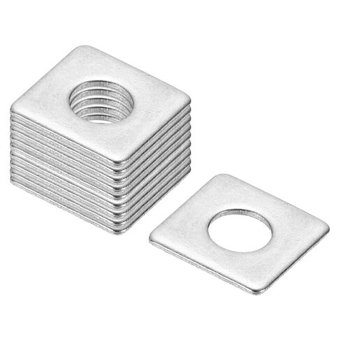 PATIKIL M10x30x2mm Square Washers, 36pcs Square Plate Washers Square Strut Washer Bearing Plate 304 Stainless Steel Flat Pad Spacer Hardware Fastener Nut Bolt Gasket in Kuwait