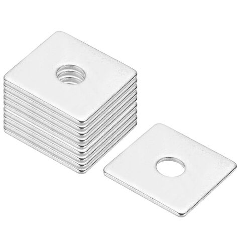 PATIKIL M10x30x2mm Square Washers, 36pcs Square Plate Washers Square Strut Washer Bearing Plate 304 Stainless Steel Flat Pad Spacer Hardware Fastener Nut Bolt Gasket in Kuwait