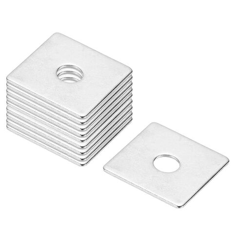PATIKIL M10x30x2mm Square Washers, 36pcs Square Plate Washers Square Strut Washer Bearing Plate 304 Stainless Steel Flat Pad Spacer Hardware Fastener Nut Bolt Gasket in Kuwait