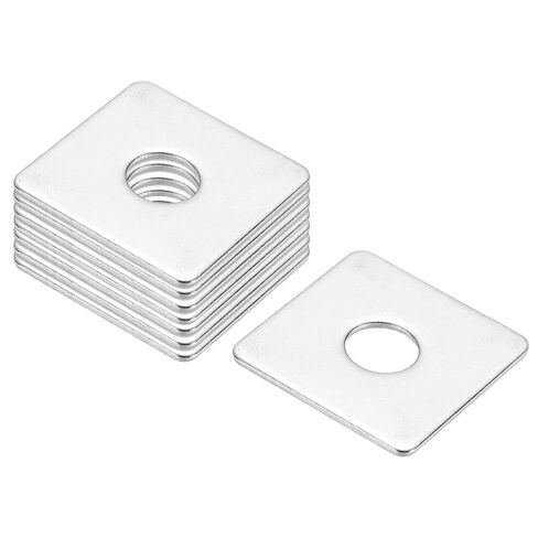 PATIKIL M10x30x2mm Square Washers, 36pcs Square Plate Washers Square Strut Washer Bearing Plate 304 Stainless Steel Flat Pad Spacer Hardware Fastener Nut Bolt Gasket in Kuwait