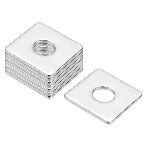 PATIKIL M10x30x2mm Square Washers, 36pcs Square Plate Washers Square Strut Washer Bearing Plate 304 Stainless Steel Flat Pad Spacer Hardware Fastener Nut Bolt Gasket in Kuwait