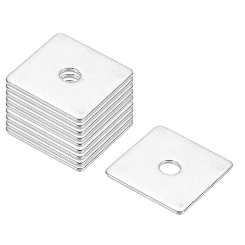 PATIKIL M10x30x2mm Square Washers, 36pcs Square Plate Washers Square Strut Washer Bearing Plate 304 Stainless Steel Flat Pad Spacer Hardware Fastener Nut Bolt Gasket in Kuwait