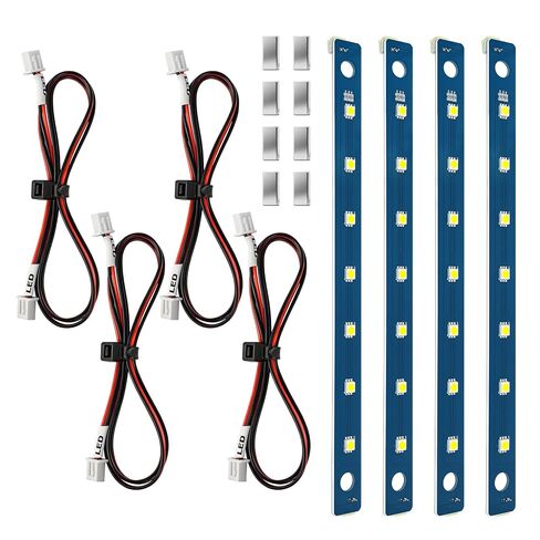 4 قطع AD5M مجموعة إضاءة LED بديلة لـ Flashforge Adventurer 5M / 5M Pro، تتميز بلوحة إضاءة LED 24 فولت مع 7 مصابيح LED لتعزيز سطوع الغرفة، شريط إضاءة LED للطابعة ثلاثية الأبعاد in Kuwait