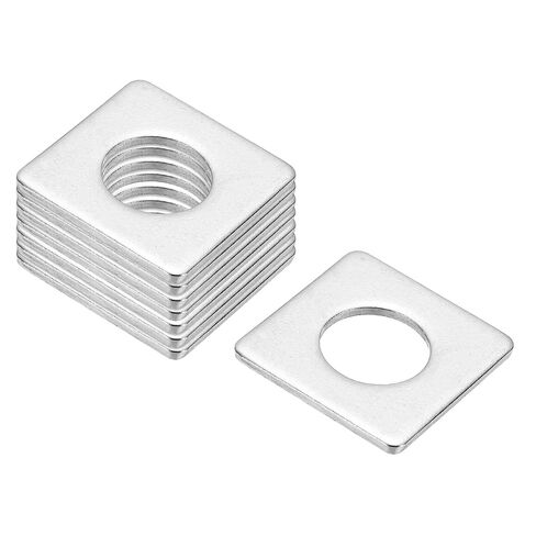 PATIKIL M10x30x2mm Square Washers, 36pcs Square Plate Washers Square Strut Washer Bearing Plate 304 Stainless Steel Flat Pad Spacer Hardware Fastener Nut Bolt Gasket in Kuwait