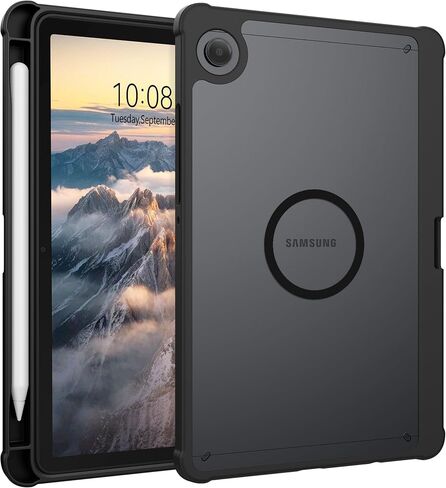 Telaso لهاتف Samsung Galaxy Tab A11+ Plus/A9+ Plus حافظة مغناطيسية مقاس 11 بوصة مع حامل قلم، ظهر شفاف غير لامع ناعم من مادة TPU الواقية من الدرجة العسكرية لهاتف Samsung Galaxy Tablet A11+/A9+، أسود in Kuwait