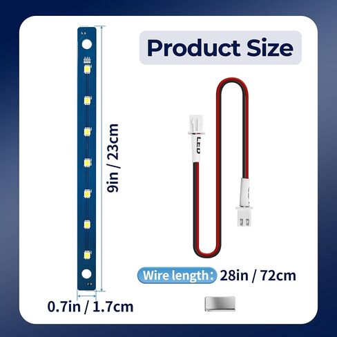 4 قطع AD5M مجموعة إضاءة LED بديلة لـ Flashforge Adventurer 5M / 5M Pro، تتميز بلوحة إضاءة LED 24 فولت مع 7 مصابيح LED لتعزيز سطوع الغرفة، شريط إضاءة LED للطابعة ثلاثية الأبعاد in Kuwait