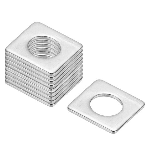 PATIKIL M10x30x2mm Square Washers, 36pcs Square Plate Washers Square Strut Washer Bearing Plate 304 Stainless Steel Flat Pad Spacer Hardware Fastener Nut Bolt Gasket in Kuwait