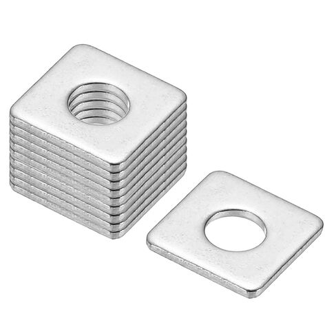 PATIKIL M10x30x2mm Square Washers, 36pcs Square Plate Washers Square Strut Washer Bearing Plate 304 Stainless Steel Flat Pad Spacer Hardware Fastener Nut Bolt Gasket in Kuwait