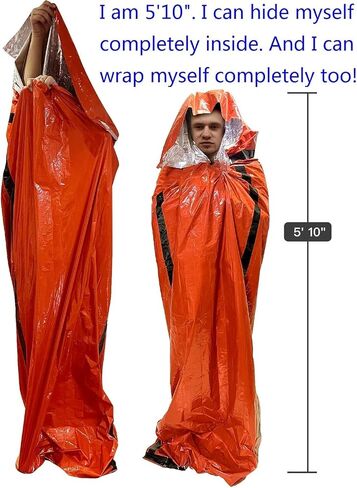 Emergency Sleeping Bags - Portable Emergency Blanket Survival Gear in Kuwait