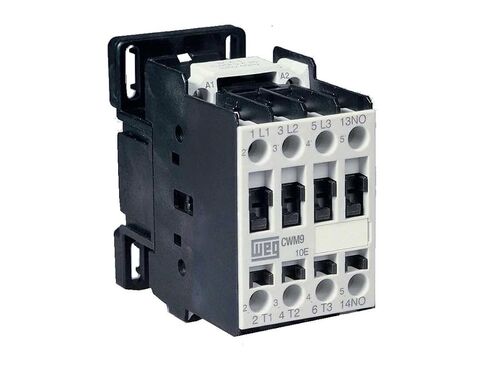 WEG Electric CWM9-10-30V47 IEC Contactor 3-Pole 480VAC 9A | 1NO Auxiliary Contact, Magnetic Coil, Screw Termination, AC Non-Reversing, CWM Series in Kuwait