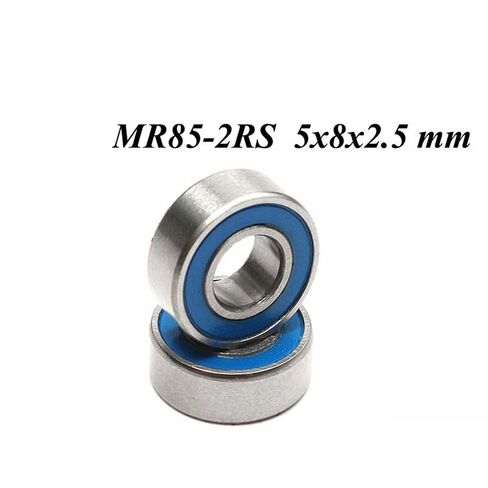 5 قطعة MR85-2RS MR85 2RS RS MR85RS 5x8x2.5 مللي متر الأزرق المطاط مختومة مصغرة كرات تروس الحمل عميقة الاخدود in Kuwait