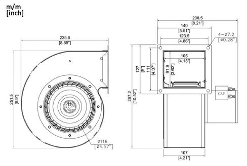 1TDR3، 4C447، 1TDR3A Dayton Direct OEM تبادل منفاخ استبدال in Kuwait