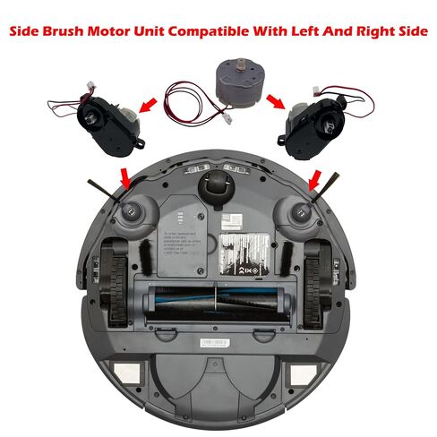 Replacement Side Brush Motor Unit for Shark AI AV2501AE AV2501S AV2511AE AV251WA0US RV2502AE RV2502AECA RV2520A0US RV2520AFUS UR2500SR UR2500SRCA UR2505SR Robot Vacuum Cleaner in Kuwait