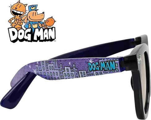 نظارات شمسية ARKAID Dog Man | ظلال سوداء كلاسيكية | الأشعة فوق البنفسجية 400 | مقاس واحد يناسب معظم الأطفال بشكل مريح in Kuwait