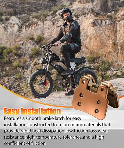 وسادات فرامل قرصية معدنية، عبوتان متوافقة مع Ridstar Q20/Q20 Mini/Q20 Pro/Mn26/H20 Pro/Dc26، أمامي وخلفي، استعادة الكبح القوي للدراجة الإلكترونية in Kuwait