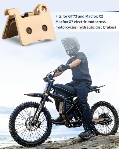 2 قطعة منصات الفرامل تناسب GT73/ Macfox X2/ Macfox X7 الدراجة الترابية الكهربائية ، معدن النحاس تلبد الكبح قرص الفرامل منصات in Kuwait