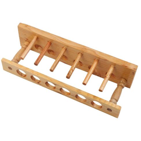 Wooden Test Tube Rack,6 Holes Lab Test Tube Holder Laboratory Instrument Test Tube Support Rack Student Biology Lab Equipment School Supply in Kuwait