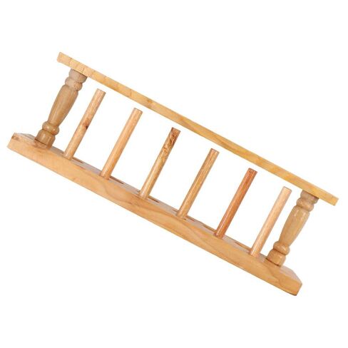 Wooden Test Tube Rack,6 Holes Lab Test Tube Holder Laboratory Instrument Test Tube Support Rack Student Biology Lab Equipment School Supply in Kuwait