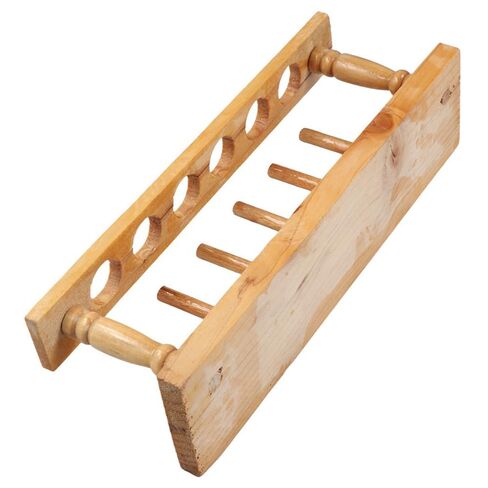Wooden Test Tube Rack,6 Holes Lab Test Tube Holder Laboratory Instrument Test Tube Support Rack Student Biology Lab Equipment School Supply in Kuwait