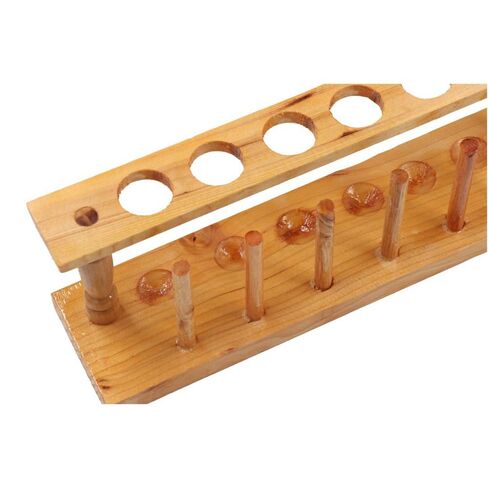 Wooden Test Tube Rack,6 Holes Lab Test Tube Holder Laboratory Instrument Test Tube Support Rack Student Biology Lab Equipment School Supply in Kuwait