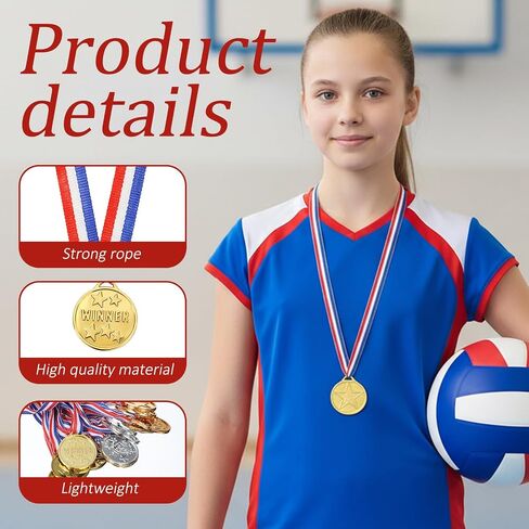 Tucnoeu 30pcs Plastic Medals - Winner Gold Silver Bronze Award Medals for Kids Competitions and Celebrations in Kuwait