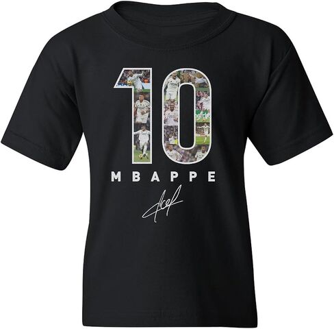 Mbappe-Inspired 10 Collage Graphic - Madrid Tribute Youth Unisex T-Shirt in Kuwait
