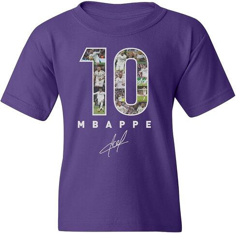 Mbappe-Inspired 10 Collage Graphic - Madrid Tribute Youth Unisex T-Shirt in Kuwait